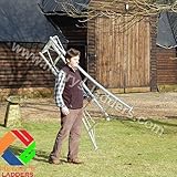 Henrys Tripod Garden Ladders with Built-in Platform by Henchman 8' Semi (1 Leg)...