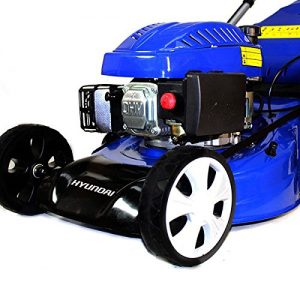 The Hyundai HYM46SP lawn mower