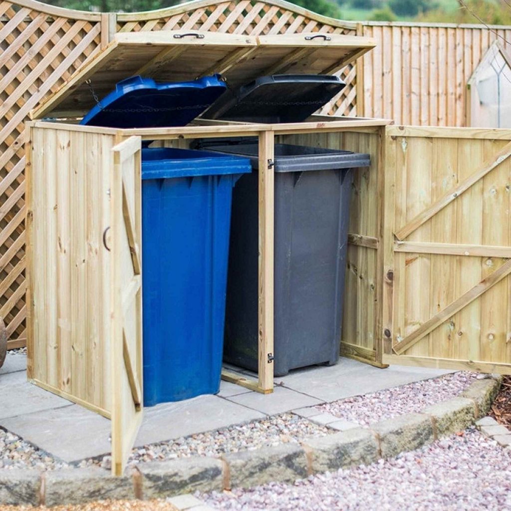 Best Wheelie Bin Storage Wooden Plastic Single Double Triple Bins